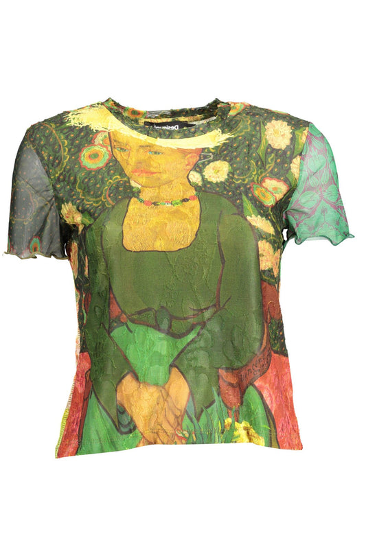 Desigual Green Polyester Women T-Shirt