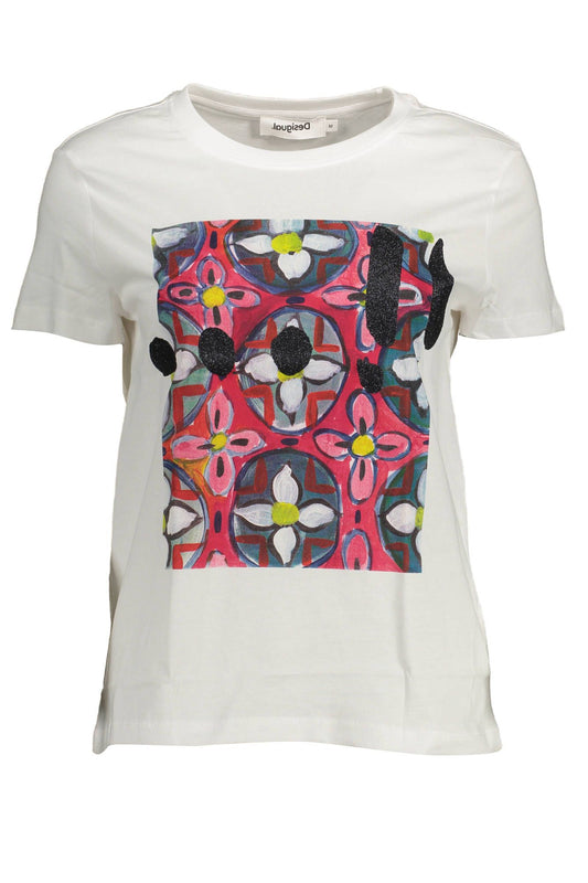 Desigual White Cotton Women Top