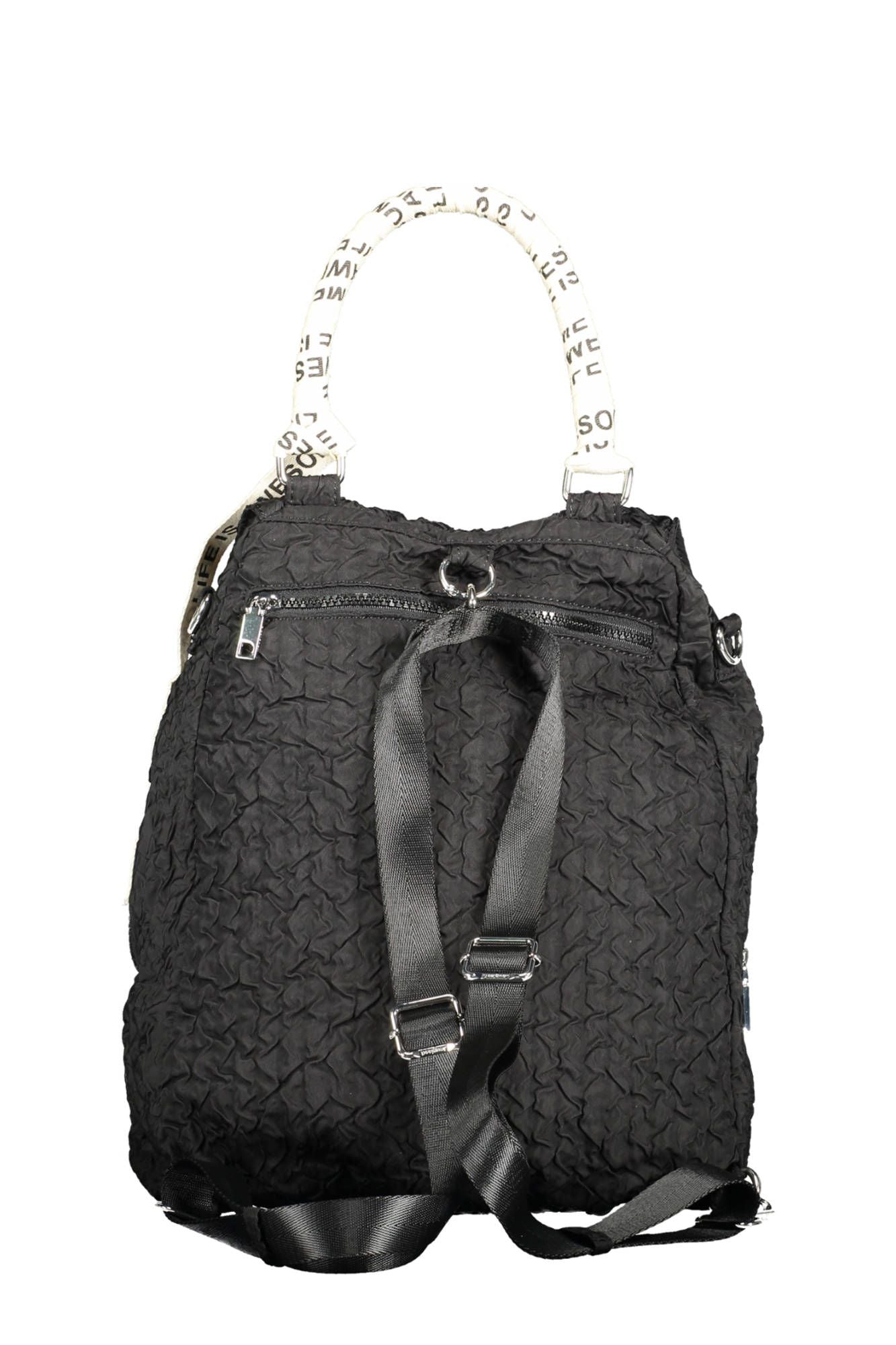 Desigual Black Polyester Women Convertible Handbag