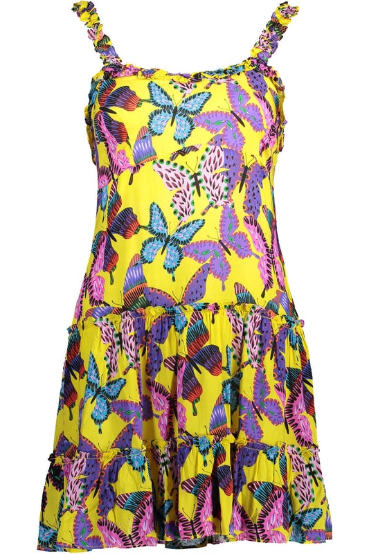 Desigual Yellow Viscose Women Dress