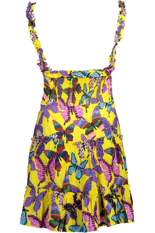 Desigual Yellow Viscose Women Dress