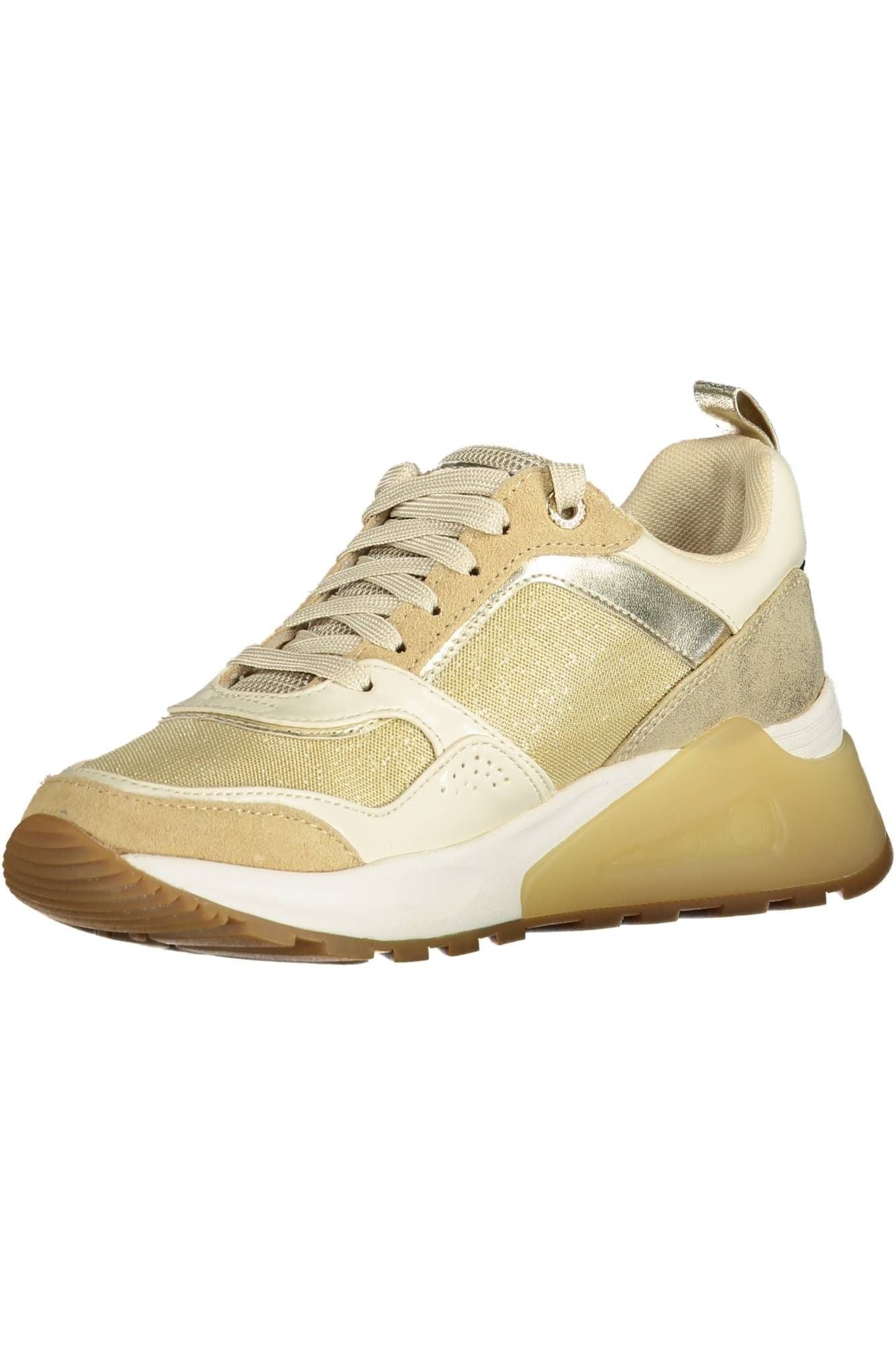 U.S. POLO ASSN. Gold Polyester Women Sneaker