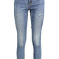 Desigual Blue Cotton Women Jean