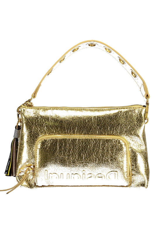 Desigual Gold Polyurethane Women Handbag