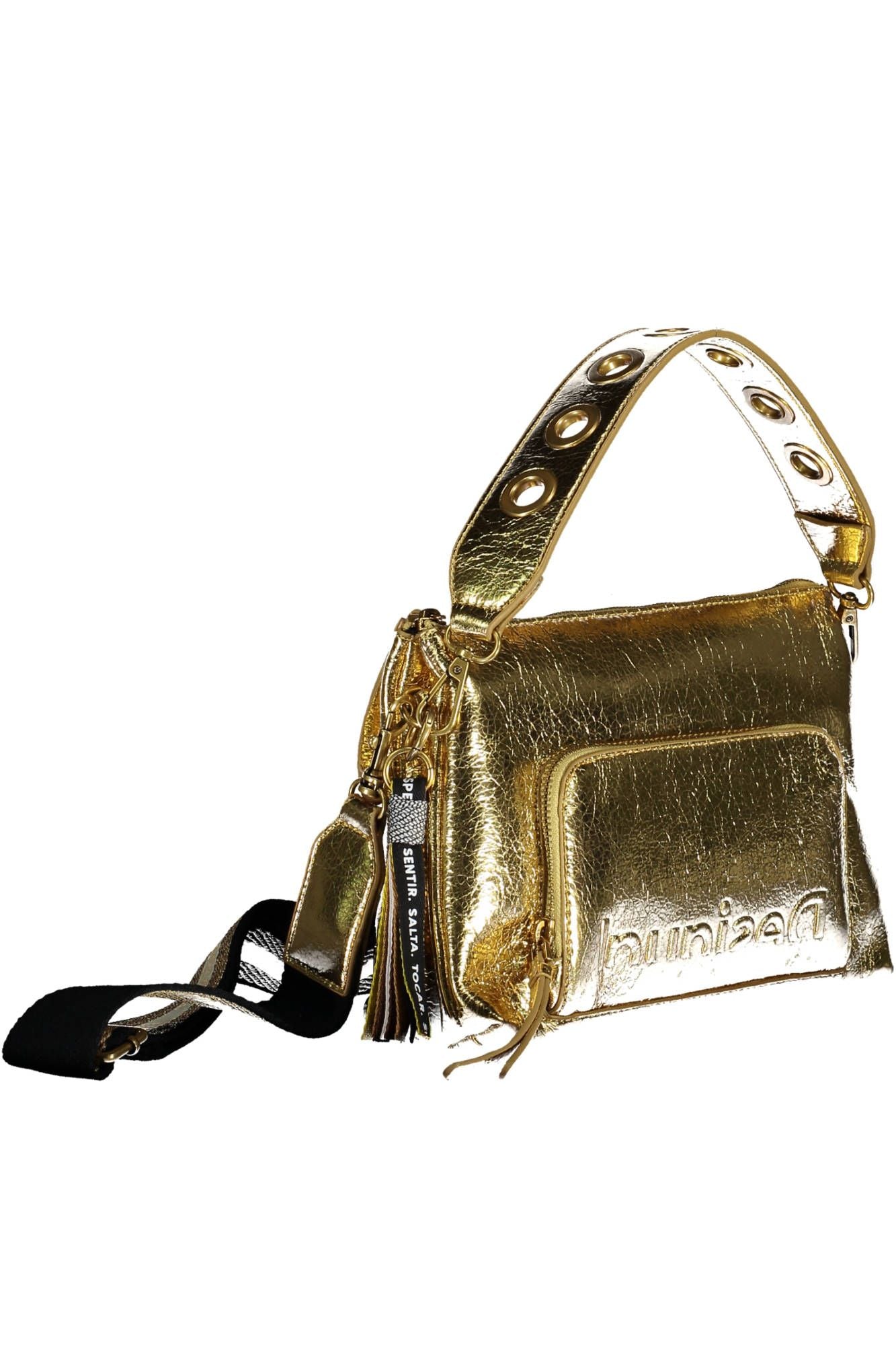 Desigual Gold Polyurethane Women Handbag