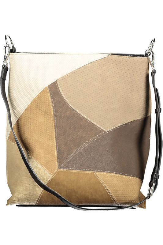 Desigual Beige Polyurethane Women Handbag