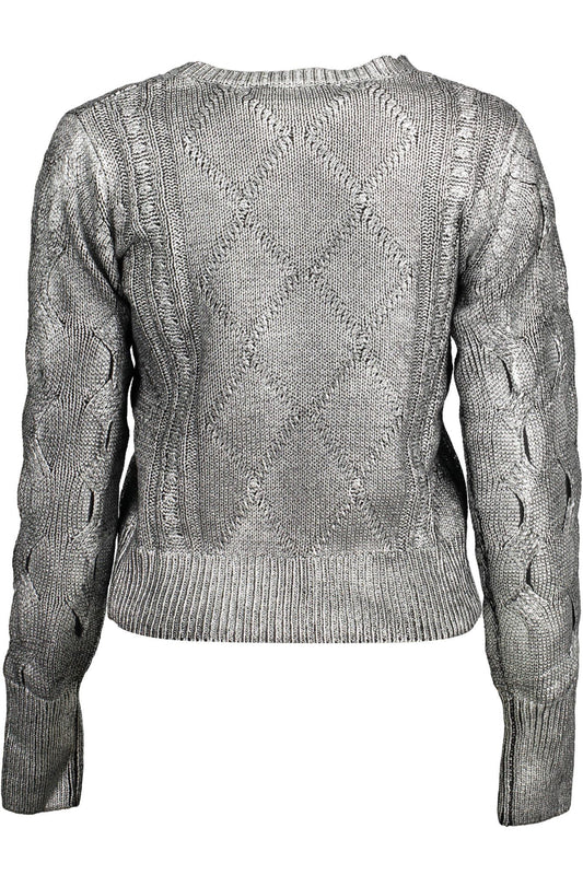 Desigual Silver Cotton Women Sweater