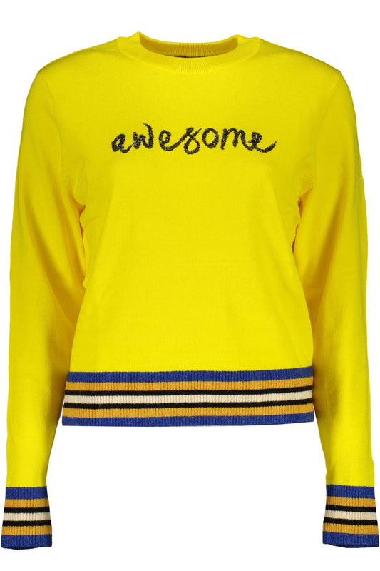 Desigual "Yellow Viscose Women Sweater"