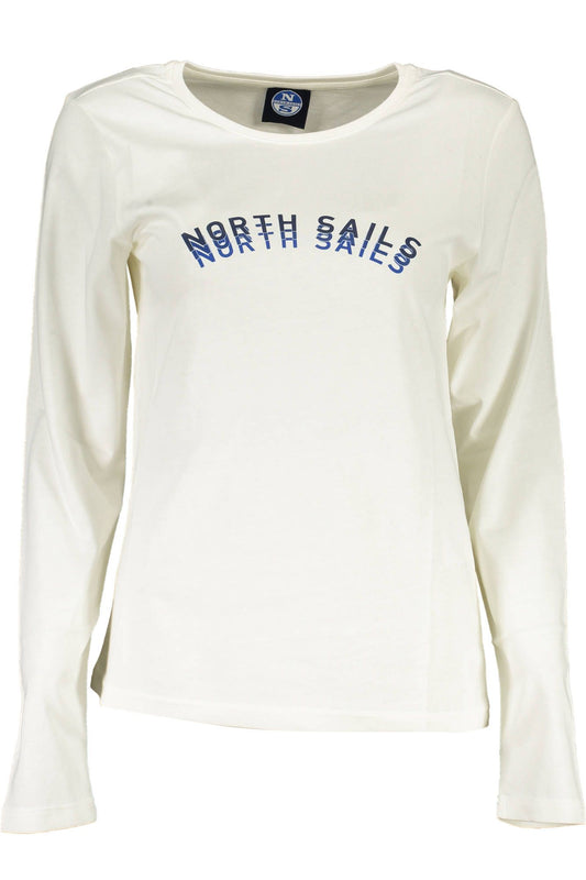 North Sails White Cotton Women T-Shirt