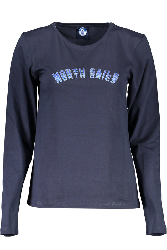 North Sails Blue Cotton Women T-Shirt