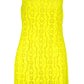 Desigual Yellow Polyester Women Sleeveless Dress