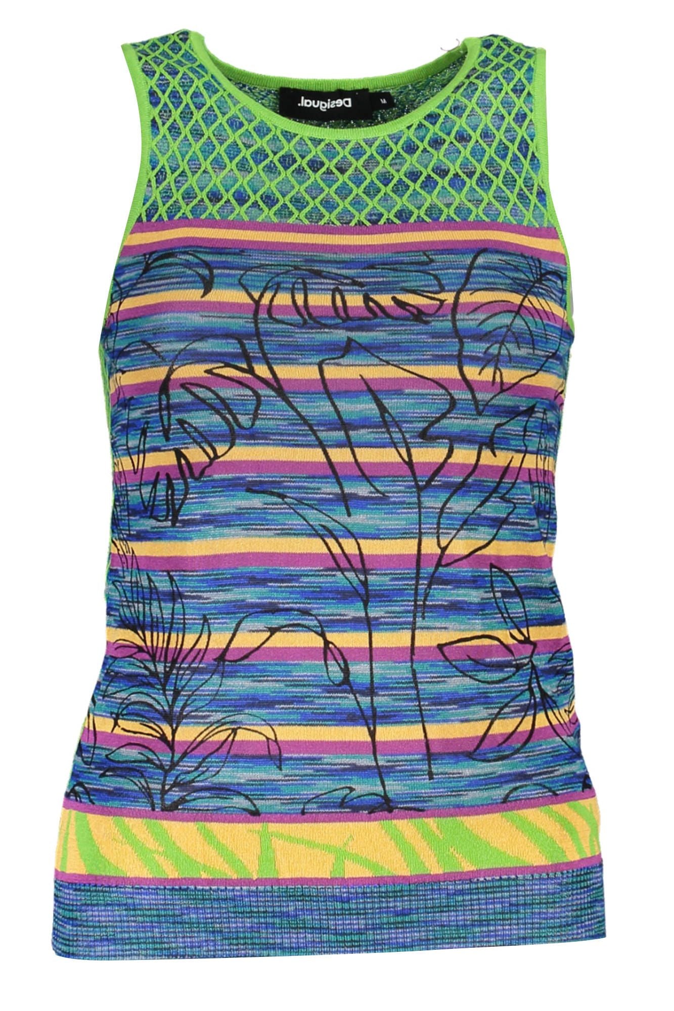 Desigual Green Cotton Women Tank Top