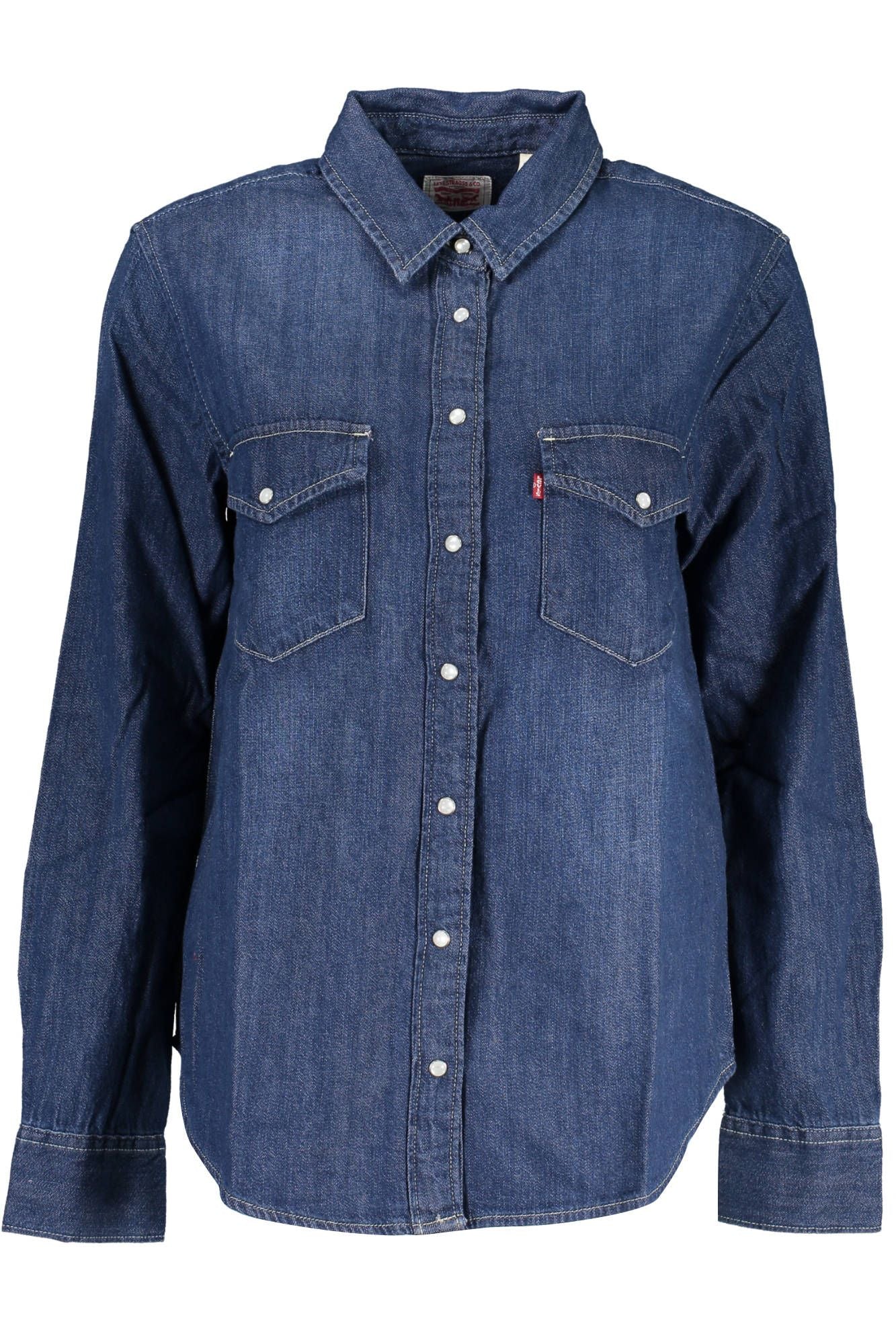 Levi's Blue Cotton Women Shirt