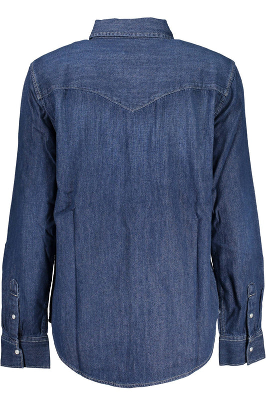 Levi's Blue Cotton Women Shirt