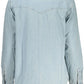 Levi's Light Blue Cotton Women Shirt