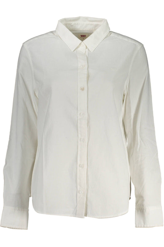 Levi's White Cotton Women Shirt