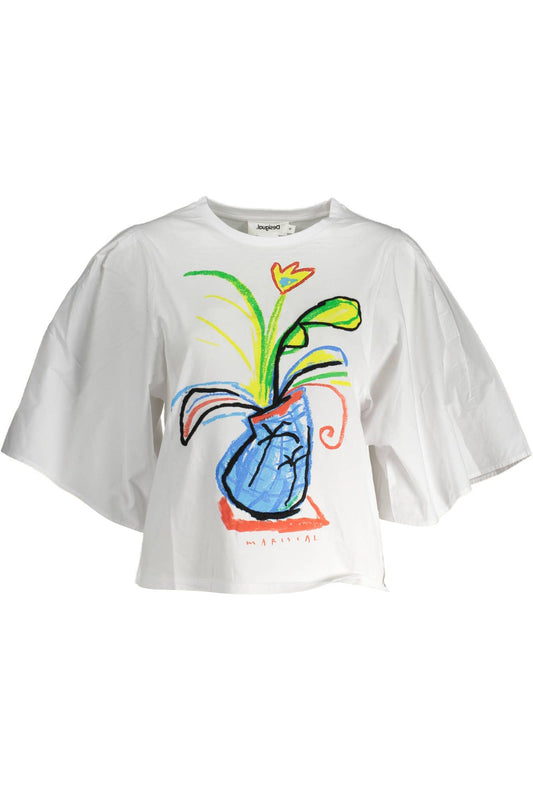 Desigual White Cotton Women Top