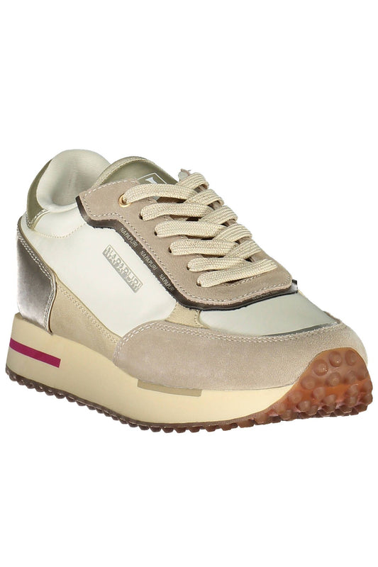 Napapijri Beige Polyester Women Sneaker