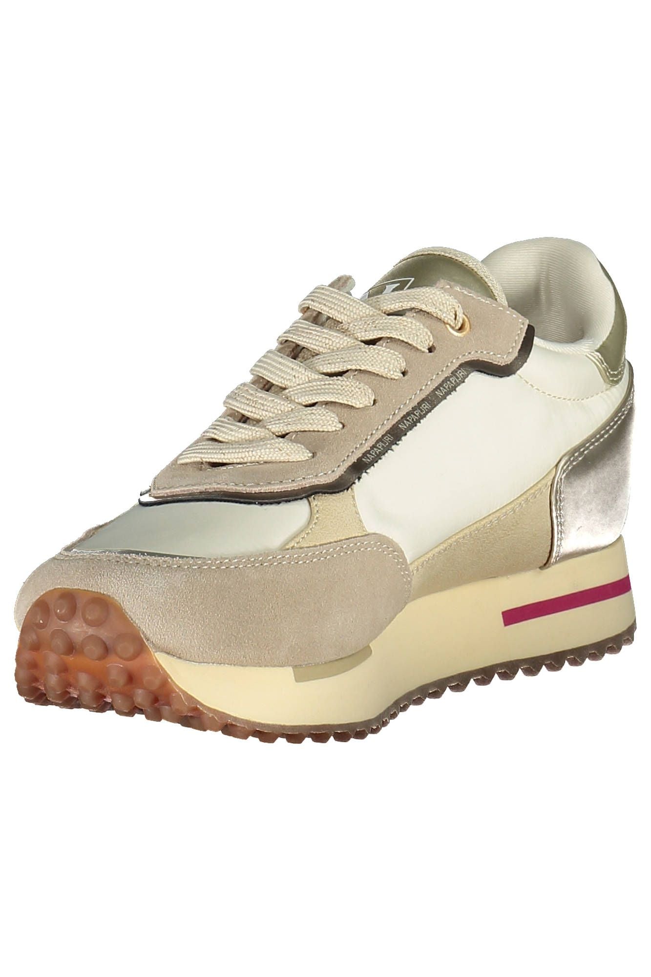 Napapijri Beige Polyester Women Sneaker