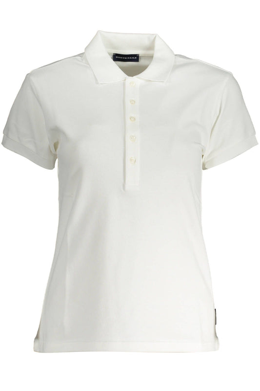 North Sails White Cotton Women Polo Shirt