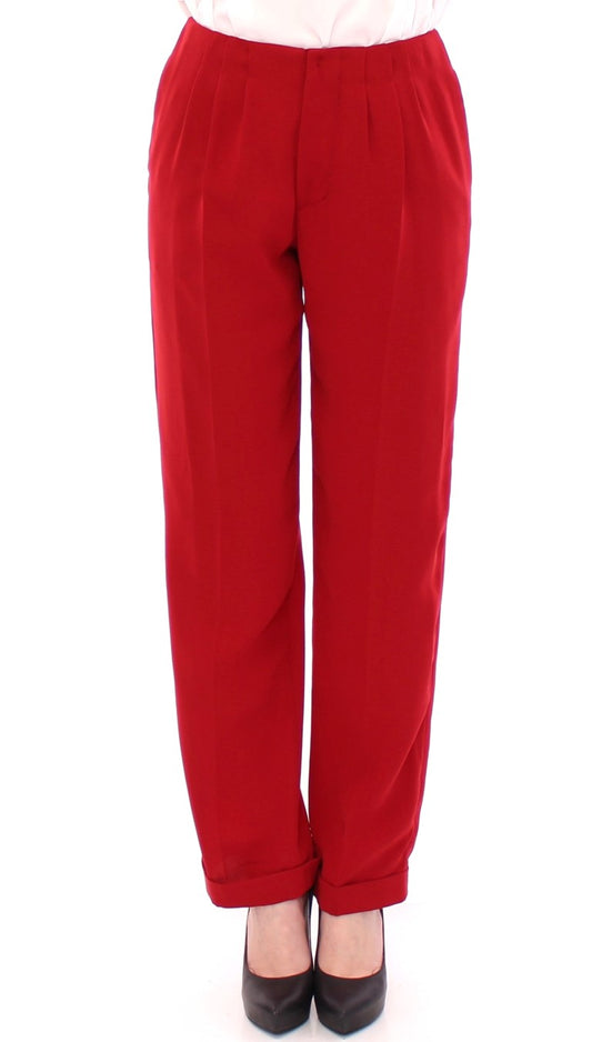 CO|TE Chic Red Virgin Wool Dress Pants