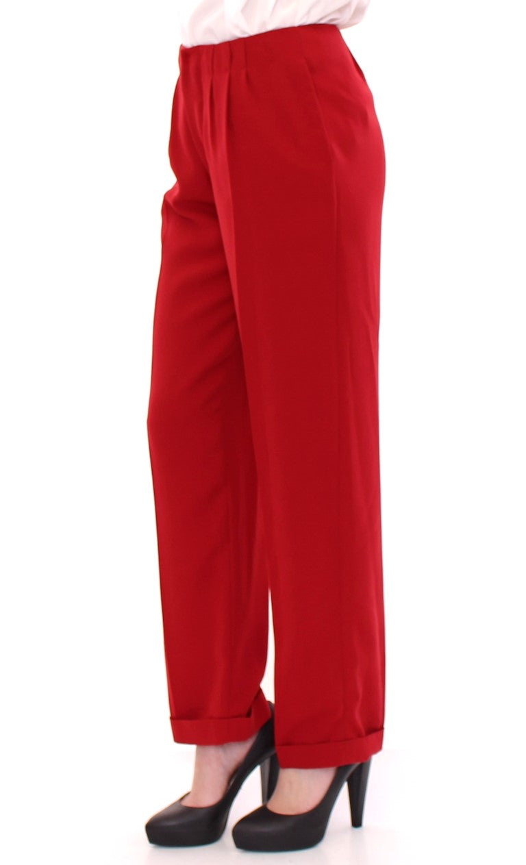 CO|TE Chic Red Virgin Wool Dress Pants