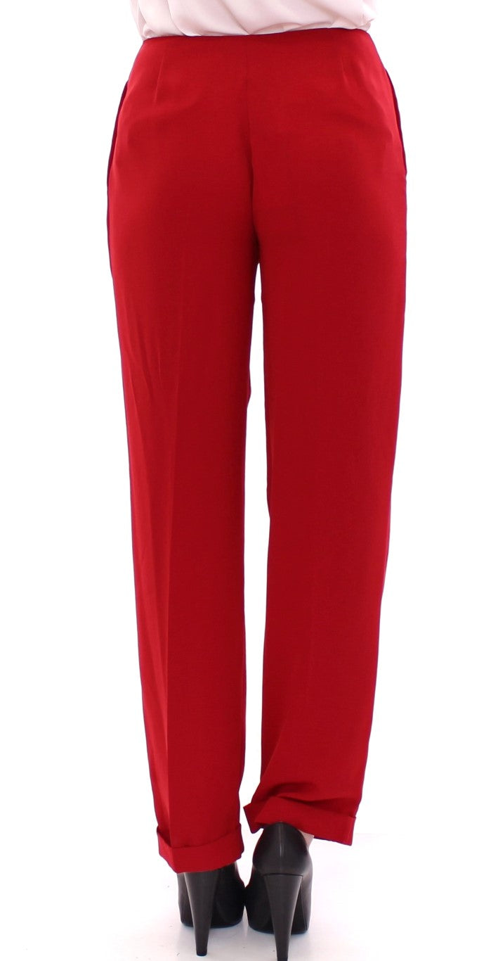 CO|TE Chic Red Virgin Wool Dress Pants