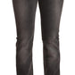 Costume National Chic Gray Low Waist Skinny Denim