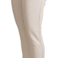 Patrizia Pepe Chic White Mid Waist Jogger Pants