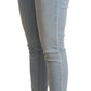 Liu Jo Light Blue Mid Waist Skinny Denim