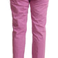 Jacob Cohen Elegant Tapered Pink Denim Jeans