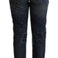 Ralph Lauren Chic Patchwork Mid Waist Denim Jeans