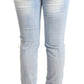 Acht Chic Low Waist Skinny Light Blue Denim