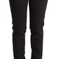 Ermanno Scervino Chic Black Low Waist Skinny Denim