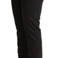 Ermanno Scervino Chic Black Low Waist Skinny Denim