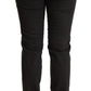 Ermanno Scervino Chic Black Low Waist Skinny Denim