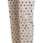 Ermanno Scervino Chic High Waist Polka Dotted Tapered Pants