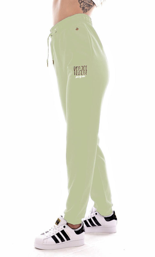 Yes Zee Green Cotton Women Sweatpant