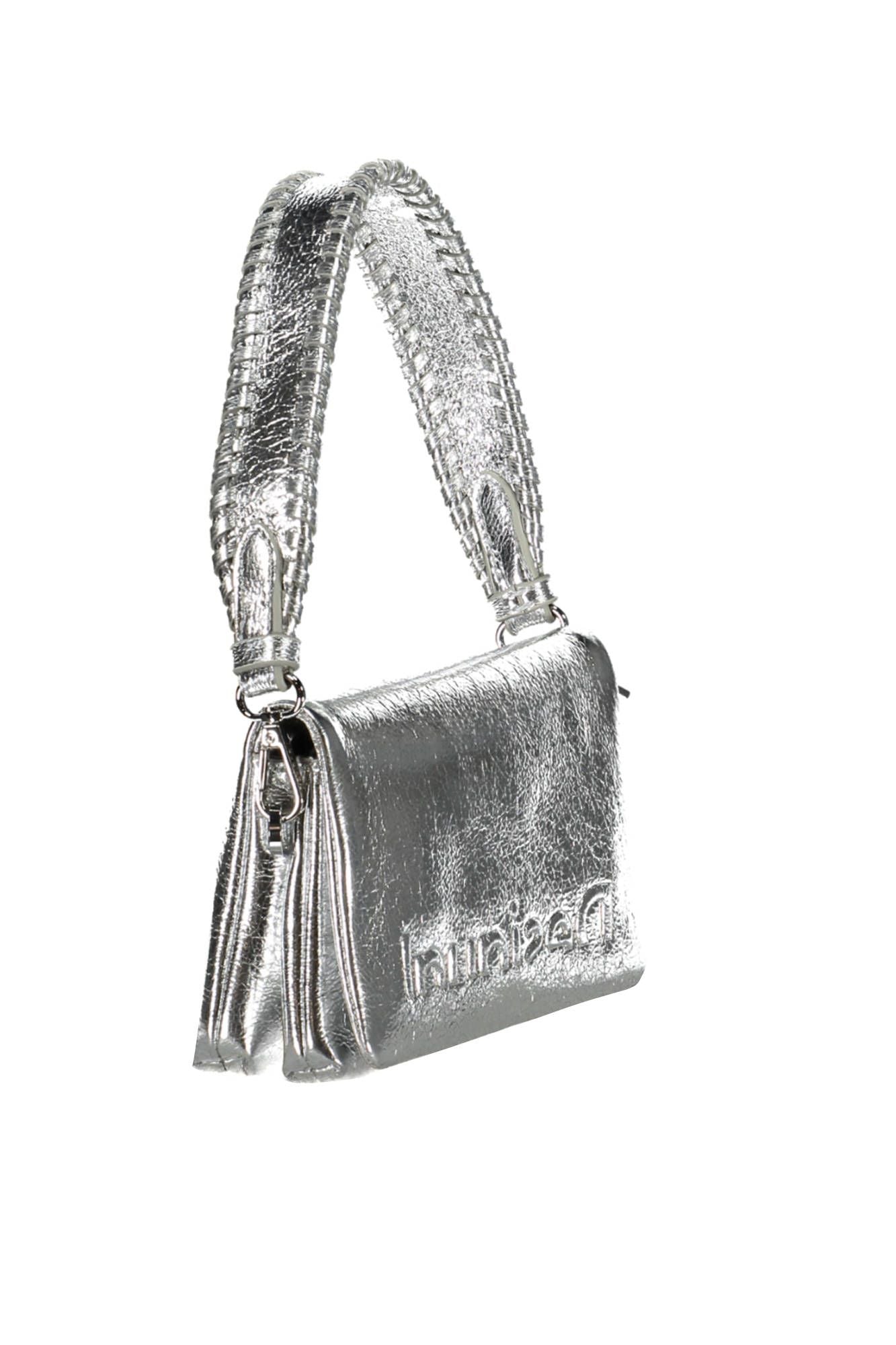 Desigual Silver Polyurethane Women Handbag