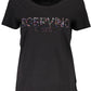 Scervino Street Black Cotton Women TShirt