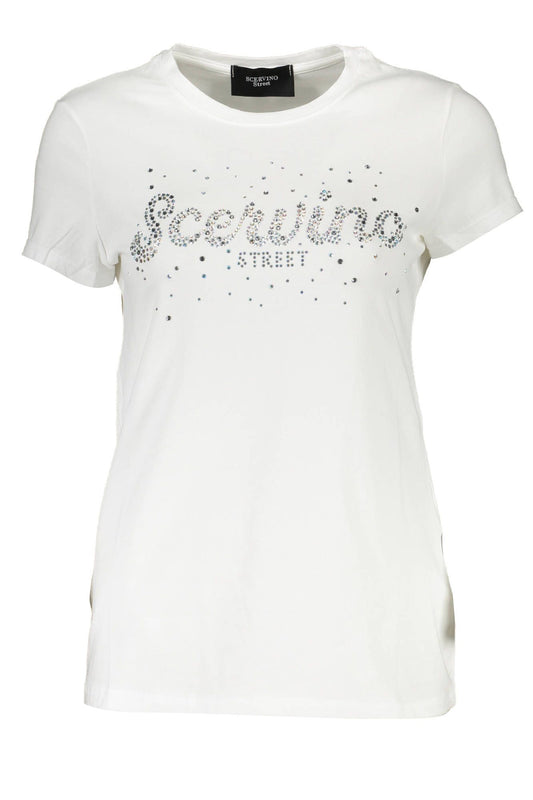 Scervino Street White Cotton Women T-Shirt