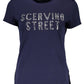 Scervino Street Blue Cotton Women T-Shirt