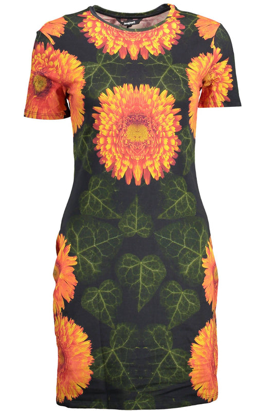 Desigual Green Cotton Women Dress