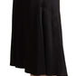 Blumarine Elegant High Waist Midi Black Skirt