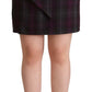 BENCIVENGA Elegant High Waisted Checkered Skirt