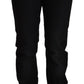 John Galliano Chic Black Low Waist Skinny Denim