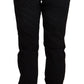 John Galliano Chic Black Low Waist Skinny Denim