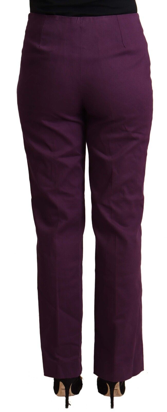 BENCIVENGA Elegant Violet High Waist Tapered Pants