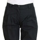 Ermanno Scervino Chic Blue Cotton Casual Pants