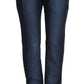 Ermanno Scervino Chic Blue Cotton Dress Pants